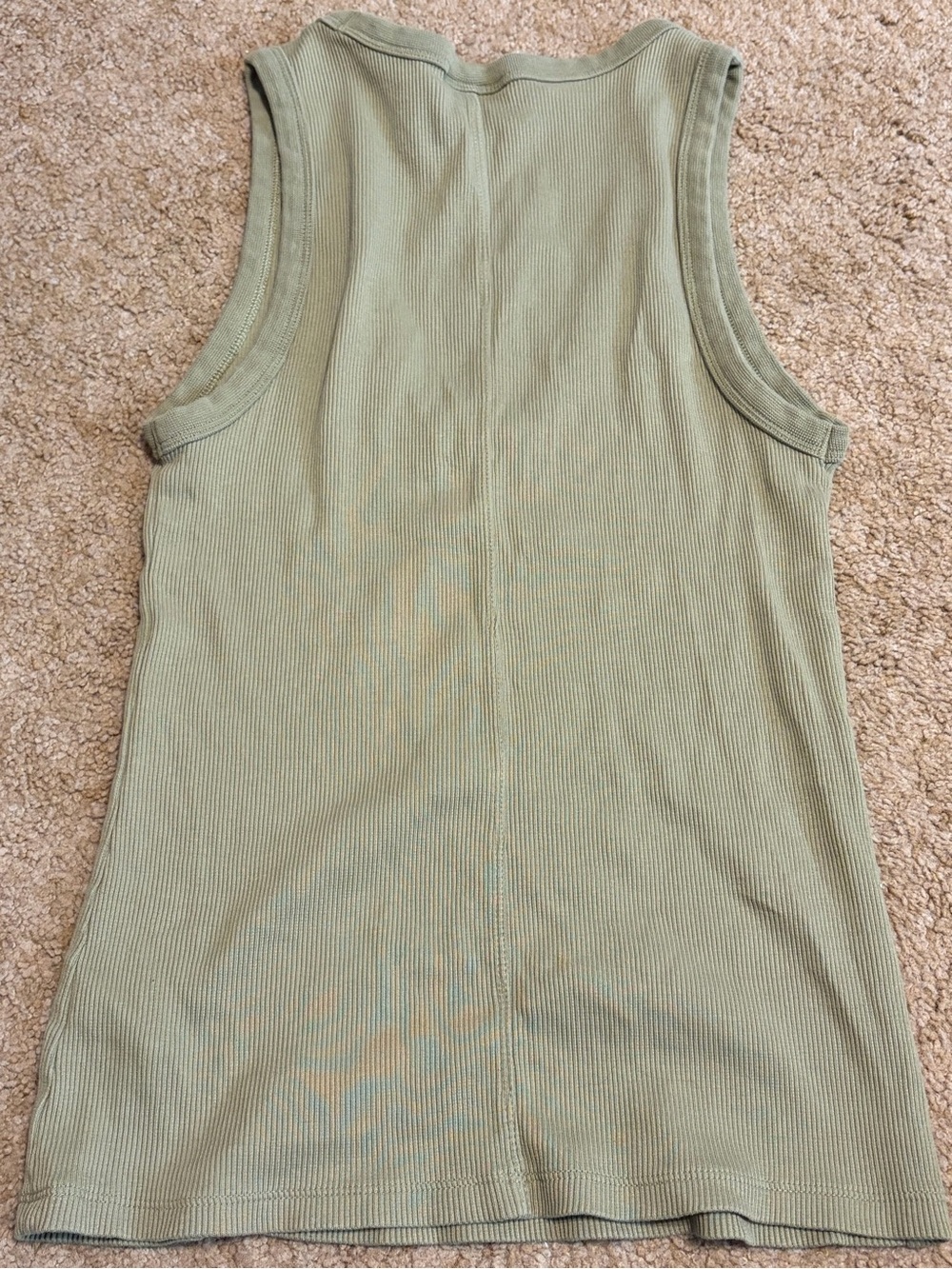 Universal Thread Sage Green Ribbed Tank Top - Picture 3 of 3